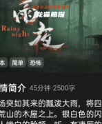 （剧透）雨夜