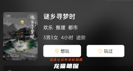 谜乡寻梦时剧本杀