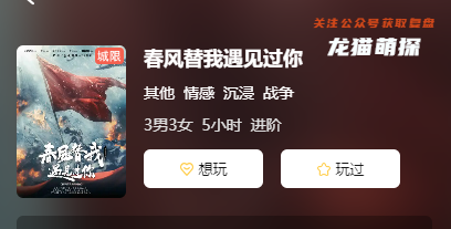 春风替我遇见过你剧本杀