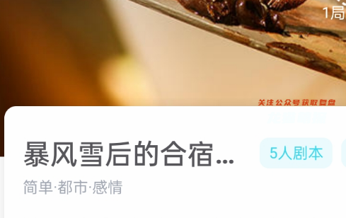 暴风雪后的合宿剧本杀我是谜答案